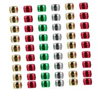 Tofficu 600pcs Christmas Plastic Electroplated Large Beads Colors Mixed DIY Jewelry Accessories for Bracelet Necklace Crafting Festive Decoration
