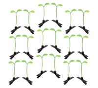 Tofficu 60pcs Cute Hair Clips Bean Sprout Clips 2.75x1.57x0.79in Sturdy Plastic Fun Playful Accessories for Daily Wear Styling
