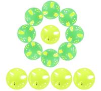Tofficu 60pcs Plastic Cat Ball with Bell Kitten Chase Interactive Pet Ball for Indoor Cats Random Color Assorted