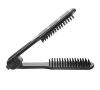 Tofficu 65x1.57x1.18in Straightening Brush Clamp Brush Double Sided Design Anti-Static Protect Hair Health Plastic Bristle Classic Versatile Fashionable Hair Styling Tool for Daily Use