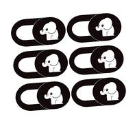 Tofficu 6pcs Elephant Pattern Privacy Camera Cover Slider Ultra Thin Webcam Cover for Laptops Desktops and Tablets Durable with Easy One Finger Operation