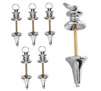 Tofficu 6pcs Metal Pendulum Set for Spiritual Dowsing and Divination Elegant Balancing Pendulums with Charming Design for Meditation and Answers