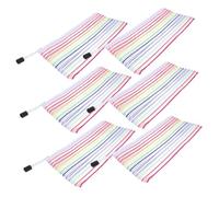 Tofficu 6pcs Multifunctional Zippered Money Bag for Banking Cash Bags Pouch Travel Pouches for Cash Receipt Organizer