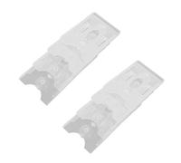 Tofficu 6pcs Parking Permit Holder for Car Windscreen with Suction Cups, Plastic Card Holder for Vehicle Registration, Toll Pass, Insurance Card, Providing High Durability and Unobstructed