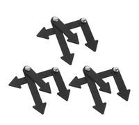 Tofficu 6pcs Plastic Clock Hands for Classroom Teaching Easy to Operate Time Telling Clock Pointers, Suitable for School and DIY Crafts, for Homeschoolers and Teachers