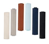 Tofficu 6pcs PU Leather Pen Holder Pouch with Elastic Band Convenient Fountain Pen Sleeve for Notebooks Durable Storage Multiple Colors for Friends and Family