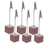 Tofficu 6pcs Vintage Alligator Clips Creative Small Note Clamps Sturdy Memo Holders for Photos Paper Cards Office Desk Organiser