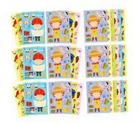 Tofficu 6sets Career Stickers for Interactive Dress Up Puzzle for Family Activities for Parties and Creative Learning Experiences
