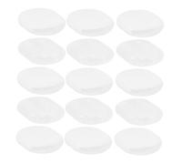 Tofficu 80pcs Small Ear Clip Pad Oval Ear Clip Mat Skid Resistance for Pain Relief Comfortable Clamp Accessories