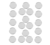 Tofficu 80pcs Transparent Capsules with Crescent Lid Edge Clear Plastic Single Coin Holders for Collectors Protective Storage Boxes for Commemorative Display and Organization