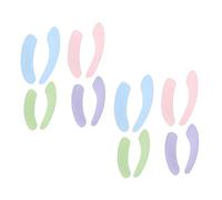 Tofficu 8pairs Grey Toilet Seat Covers Washable Polar Fleece Cushion Pad for Toddlers Adults Random Color
