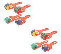 Tofficu 8pcs Boy Girl Sponge Rollers Painting Stamper Tools Lightweight Art Supplies for Early Education Easy to Use with Handle for Various Painting Techniques