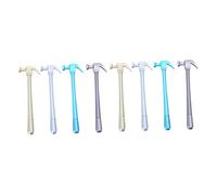 Tofficu 8pcs Hammer Shape Fine Tip Pens 0.5mm Black Ink Multi-use Sign Pens Boys and Girls School Supplies in Gold Silver Blue and Gray