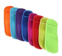 Tofficu 8pcs Reusable Ice Pop Holder Sleeves Made of Neoprene, Lightweight and Portable Ice Stick Protective Covers, Keeps Hands Warm Or Cold, for Summer Use