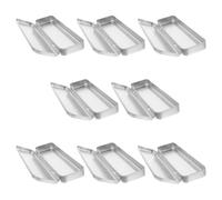 Tofficu 8pcs Tinplate Pencil Case for Students, Single Layer Rectangular | Portable Lightweight Design, Travel and Office Use, Sleek Modern Style, Metal Stationery Storage Box