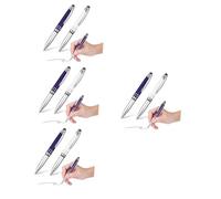 Tofficu 8pcs Touch Pens Flashlight Writing Ballpoint LED Light Multi Functional Pens in Office Home
