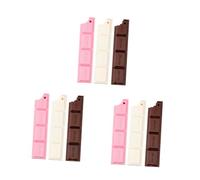 Tofficu 9 pcs Cartoon Chocolate Shaped Gel Pens for Smooth Writing Food Themed Ballpoint Stationery for School Office Party Supplies