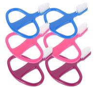 Tofficu 9pcs Ergonomic Toothbrush Teeth Brush Supple Brush Head Does Not Hurt The Mouth Lovely and Unique Shape Attractive Appearance Design for Dental Care Random Color