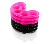 Tofficu 9pcs Nail Soaking Bowl Set with Five Hole Design for Even Soaking, Plastic Manicure Bowls for Hands, Convenient and Efficient Nail Accessories for Home and Salon Use Random Color