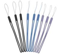 Tofficu 9pcs Silicone Wrist Strap for Phone Lightweight Mobile Hanging Rope Replacement Lanyard with Smooth Hand Feeling for Secure Carry and Decorative Use