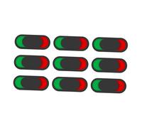 Tofficu 9pcs Vacant Occupied Privacy Slider Signs with Bright Red Green Indicators for Bathroom Door Self-adhesive Easy Installation Bathroom Office Hotel Restroom Status Door Signs