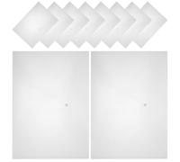 Tofficu A3 Plastic Document Storage Bags 10pcs Button File Folders Thick 18 Micron Office File Organizers for School and Office Filing