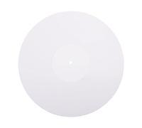 Tofficu Acrylic Record Mat for Vinyl White Protective Mat for Home Disc Use Vinyl Record Protective Pad