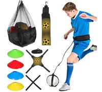 Tofficu Adjustable Soccer Kick Back Trainer with Neoprene String for Adults, Comfortable Design to Kicking Accuracy, Football Practice Equipment for Training Sessions