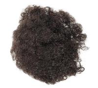 Tofficu African Drawstring Ponytail Curly Bun Hair Piece 2# Natural Synthetic Hair Extension for Black Women Afro Puff Messy Updo Accessory