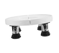 Tofficu Air Conditioner Base Washer and Dryer Pedestals Air Conditioner Holder Washing Machine Pedestal Mini Split Condenser Pad Air Conditioner Support Air Conditioner Stand White Plastic