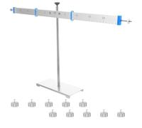 Tofficu Aluminum Alloy Lever Balance Scale with Stand 50cm Physics Teaching Tool Educational Weighted School Scale for Student Math and Science Experiments