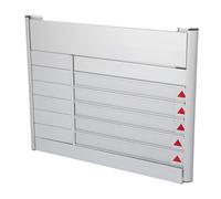 Tofficu Aluminum Alloy Office Door Plate Employee Status Signage for Hospital School Corporate Use Easy Installation Staff Schedule Display Plaque for Clear Workplace Communication