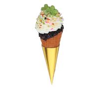Tofficu Artificial for and Excellent Display Shape Shop Workmanship Ice Cream Cone Photoing Decor Prop Made of Sturdy Pvc with Realistic Multipurpose Application
