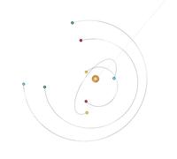 Tofficu Balanced Atom Model Hanging Mobile, Dynamic Solar System Science Mobile for Home Décor, Modern Space-Themed Pendant Wind Chime Suitable and Adults