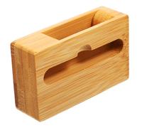 Tofficu Bamboo Phone Holder Stand Wooden Desktop Cradle Amplifier for Smartphones Retro Grain Design Smooth Scratch Resistant Surface Enhances Sound Quality for Video Watching