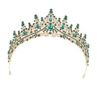 Tofficu Baroque Rhinestone Tiara Crown Headband Elegant Bridal Wedding Accessory with for Prom Birthday Party and Special Occasions
