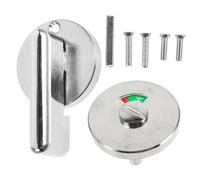 Tofficu Bathroom Door Lock with Occupied Sign Indicator Metal Privacy Latch for Public Toilets and Shower Rooms Wear Resistant Green Red Indicator Strong Partition Support