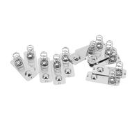 Tofficu Battery Contact Spring Plates Stainless Steel Battery Boxes Versatile Compatibility 10pcs Replacement and Easy Installation for Electronic Devices