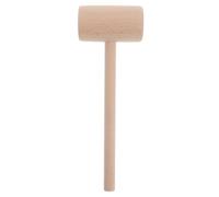 Tofficu Beechwood Leatherworking Mallet Wooden Hammer for DIY Leather Crafts with Ergonomic Handle and Balanced Head Stylish Natural Finish Tool for Crafting Supplies and Home Use