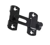 Tofficu Black Stainless Steel Sliding Door Buckle Lock Pinch Latch Lock for Window Cabinet Shed Security with Smooth Edges Easy Installation