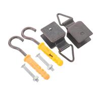 Tofficu Blind Wall Anchors Installation, Durability Easy Enhanced Lifting Clip Hardware for Bamboo Blinds Curtains Iron Composite Structure with Screws Outdoor Patio