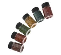 Tofficu Bottles Miniature Fall Leaves Reusable Realistic Tiny Decorative Leaves for DIY Model Railway Fairy Garden Diorama Supplies Autumn Scenery Landscape Prop