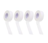 Tofficu Breathable Self-Adhesive First Aid Tape Gentle Adhesion 4 Rolls Cotton Fabric White Finger Protector Cloth Tape for Anti-Crack Guzheng Finger Fixation