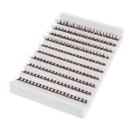Tofficu Brown Fiber Faux Eyelashes 1 Box with Natural Density and Easy Application Lightweight Individual Lash Clusters for Women Achieving a Beautiful Natural Look