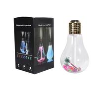 Tofficu Bulb Mini USB Humidifier Diffuser with Aromatherapy Function, Golden Portable Aroma Diffuser for Home Office Living Room, Compact Ultrasonic Air Humidifier
