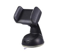 Tofficu Car Mobile Phone Holder Navigator Bracket Rotation Phone Support Black Grey for Windscreen Vent Use While Driving