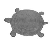 Tofficu Cast Iron Turtle Stepping Stone with Rough Surface for Outdoor Walkway Sturdy Garden Patio Statue for Safe Yard and Pathway