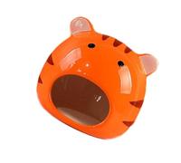 Tofficu Ceramic Hamster Bed Cartoon Design, Comfortable and Multi-purpose Hideout for Little Squirrel and Hedgehog, for Home Decoration and Small Animal Bedding