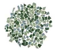 Tofficu Ceramic Mosaic Tiles 200G Pack Irregular Shaped DIY Craft Pieces for Home Garden Decoration Smooth Glazed Surface Safe for Art Projects