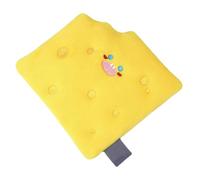 Tofficu Cheese Foraging Mat Plush Snuffle Pad 12x11cm Soft Puppy Snuffle Cushion Interactive Dog Sniff Toy for Natural Foraging Training and Feeding Supplies